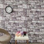 vidaXL Panneaux muraux 3D design de brique gris clair 10 Pièces EPS