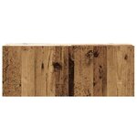 vidaXL Ensemble de meuble TV mural 2 Pièces vieux bois bois d'ingénierie