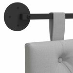 vidaXL Tête de lit suspendue Gris nuage Tissu