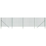 vidaXL Clôture en treillis métallique vert 1 4x10 m acier galvanisé