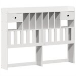 vidaXL Cadre de lit sans matelas blanc 140x200 cm bois de pin massif