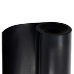 vidaXL Tapis de sol Noir 1 2 x 5 m Caoutchouc