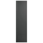 vidaXL Bibliothèque/Meuble TV Gris brillant Bois d’ingénierie