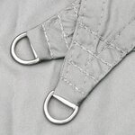 vidaXL Voile d'ombrage gris clair 4x3 m 100  polyester oxford