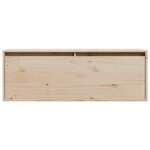 vidaXL Armoire murale 100x30x35 cm Bois de pin massif