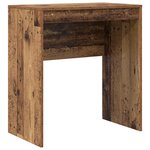 vidaXL Bureau avec tiroir avec étagère avec stockage 2 Pièces Bois ancien