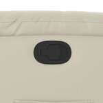 vidaXL Fauteuil inclinable Crème Similicuir