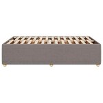 vidaXL Cadre de lit sans matelas taupe 120x190 cm tissu