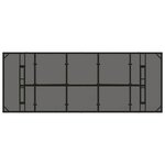 vidaXL Ensemble de salle à manger pour jardin 11 Pièces Noir Poly rotin