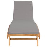 vidaXL Transat Polyester Marron et gris clair