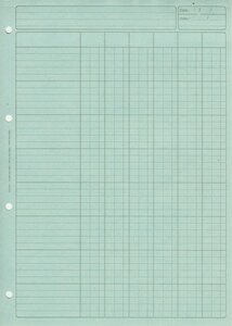 Bloc Audit 6 Colonnes + entête 297X210 80 Pages Bleu ELVE