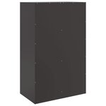 vidaXL Buffet noir 67x39x107 cm acier