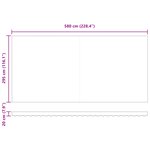 Store automatique rétractable vidaXL gris clair 600x300 cm