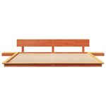 vidaXL Cadre de lit Marron 200 x 200 cm bois