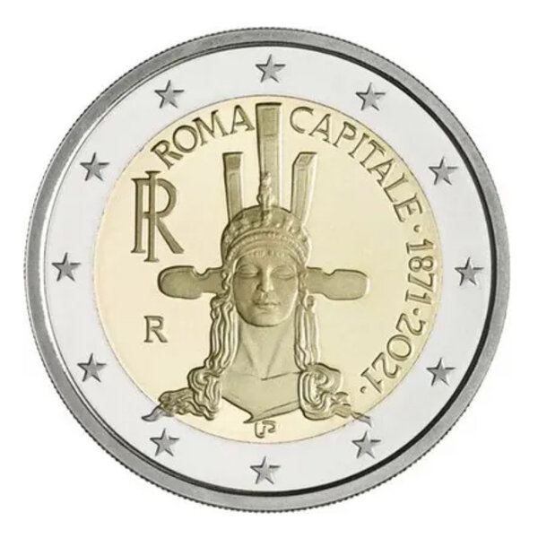 2 euros commémorative Italie 2021 - Rome.