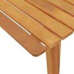 vidaXL Ensemble de chaises et de table de jardin - 3 pièces en bois d'acacia massif gris