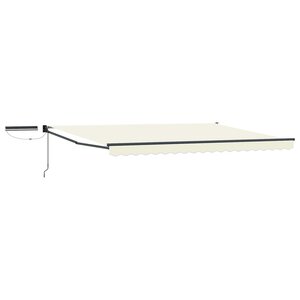 vidaXL Auvent rétractable électrique Crème et Anthracite 4 x 2 m