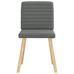 vidaXL Chaises à manger lot de 6 gris foncé tissu