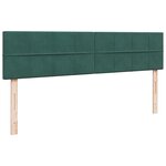 vidaXL Cadre de lit ottoman avec matelas vert foncé 200x200 cm velours