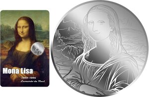 Monnaie MONA LISA 1/500 Oz Argent 1$ Liberia 2026