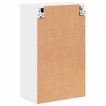 vidaXL Cabinet de salle de bain Montage mural Blanc 39 x 23.5 x 65 cm