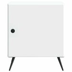 vidaXL Cabinet de chevet 2 Pièces Blanc 43 x 34 5 x 50 cm
