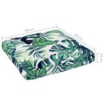vidaXL Pouf palette de jardin Bois de pin imprégné de blanc