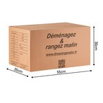 Kit Déménagement T3 - Pack Cartons et Fournitures pour Logement 3 Pièces - Fabriqué en France - Prêt à l'Emploi