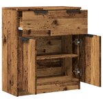 vidaXL Buffet vieux bois 60x30x70 cm bois d'ingénierie