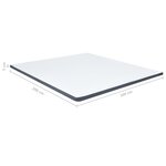 vidaXL Surmatelas de sommier tapissier 200x160x5 cm