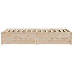 vidaXL Cadre de lit sans matelas 135x190 cm bois de pin massif