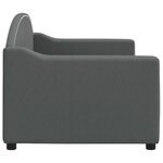 vidaXL Lit de repos sans matelas gris foncé 80x200 cm tissu