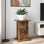 vidaXL Support de Plante Chêne fumé 30 5 x 30 x 43 cm