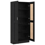 vidaXL Bibliothèque Chêne noir 82 5 x 30 5 x 185 cm Bois d'ingénierie
