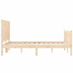 vidaXL Cadre de lit sans matelas 120x200 cm bois de pin massif