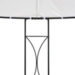 vidaXL Belvédère 300 x 290 cm Blanc Rond
