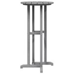 Ensemble de bar de jardin vidaXL 3 pièces gris clair HDPE
