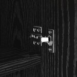 vidaXL Buffet Chêne noir 42 5 x 40 x 93 cm Bois d'ingénierie