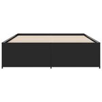 vidaXL Cadre de lit sans matelas noir 160x200 cm