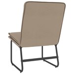 vidaXL Chaise longue Cappuccino 54x75x76 cm Similicuir