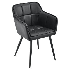 Lot de 2 chaises de salle à manger salon design moderne cuisine 81 x 57 x 53 cm noir 03_0009609