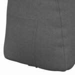 vidaXL Coussin de Dos Gris foncé 45 x 24 x 50 cm tissu