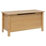 vidaXL Boîte de rangement HILL Marron miel 90 x 40 x 45 cm Pin massif