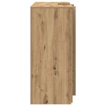 vidaXL Bureau réception chêne artisanal 135x50x103 5cm bois ingénierie
