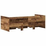 vidaXL Lit d'appoint Bois Ancien 90 x 190 cm Bois d'ingénierie
