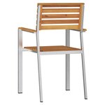 Chaises de jardin empilables vidaXL 8 Pièces 54.5x56x89 cm Bois massif d'acacia