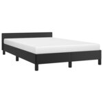 vidaXL Cadre de lit sans matelas noir 120x190 cm similicuir