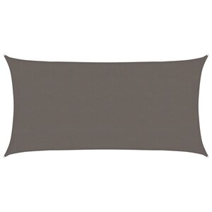 vidaXL Voile d'ombrage 160 g/m² Anthracite 4x7 m PEHD