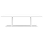 vidaXL Meuble TV mural Blanc 103x30x26 5 cm