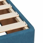 vidaXL Cadre de lit bleu 180x200 cm velours